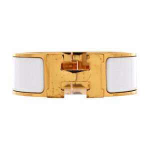 Hermes Wide Clic H Bracelet Enamel